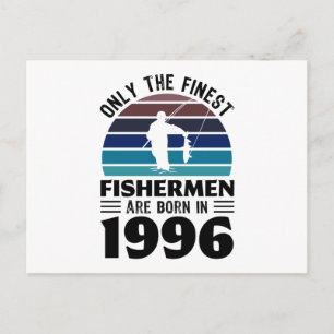 Fischer geboren 1996 30. Geburtstagsgeschenke Postkarte