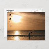 Fischer gegen Sunset Postkarte (Vorne/Hinten)