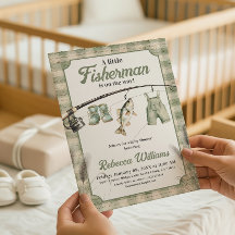 Fischer Gingham Wäscheleine Fischen Baby-Party