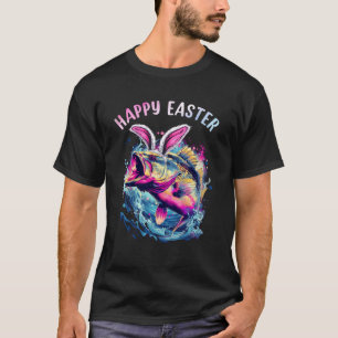 Fischer-Hasenohren Lustiger Fisch Ostern Feiertags T-Shirt