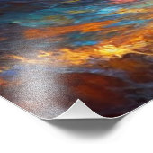 Fischer holen bei Sunset ab Fotodruck (Ecke)