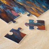 Fischer holen bei Sunset ab Puzzle (Seite)
