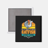 Fischer I fischen Fisch Magnet (Vorderseite/Rückseite)