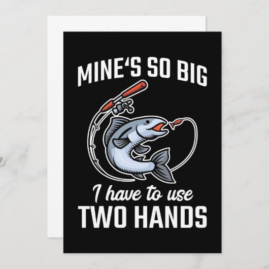 Fischer, ich muss zwei Hände benutzen Einladung (Vorne/Hinten)