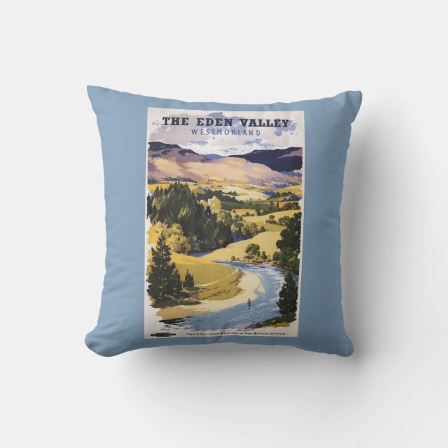 Fischer im Eden-Tal Kissen (Vorderseite)