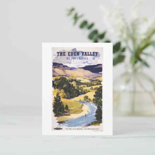 Fischer im Eden-Tal Postkarte (Stehend Vorderseite)