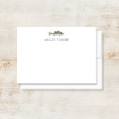 Fischer im Freien Individuelle Name Mitteilungskarte