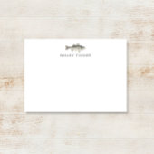 Fischer im Freien Individuelle Name Mitteilungskarte