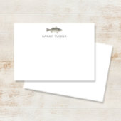 Fischer im Freien Individuelle Name Mitteilungskarte