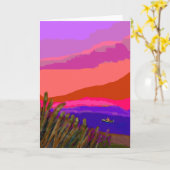 Fischer in der Morgendämmerung Karte (Gelbe Blume)