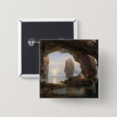 Fischer in einer Grotte, Helgoland, 1850 (Öl kann Button (Vorne & Hinten)