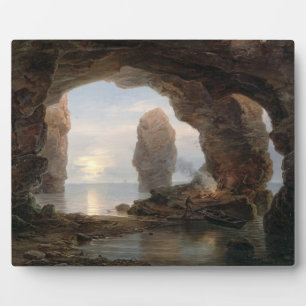 Fischer in Grotto, Helgoland, 1850 (Öl auf Dose Fotoplatte