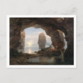 Fischer in Grotto, Helgoland, 1850 (Öl auf Dose Postkarte (Vorderseite)