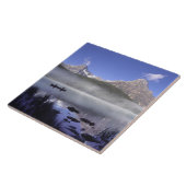 Fischer in Kanu am Waterfowl Lake, Banff Fliese (Seite)