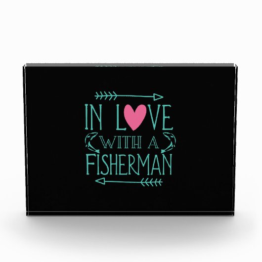 Fischer in Liebe mit einem Fischer Fotoblock (Vorderseite)
