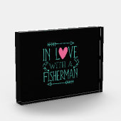 Fischer in Liebe mit einem Fischer Fotoblock (Links)