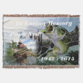 Fischer in Love Memory Memorial Blanket Throw Decke (Vorderseite)