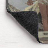 Fischer in Seinem Boot (von Vincenzo Caprile) Mousepad (Ecke)