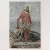 Fischer in Seinem Boot (von Vincenzo Caprile) Puzzle (Vertikal)