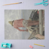 Fischer in Seinem Boot (von Vincenzo Caprile) Seidenpapier (Basteln)