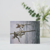 Fischer in Sri Lanka - Postkarte (Stehend Vorderseite)