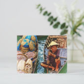 Fischer in Vietnam - Asien Postkarte (Stehend Vorderseite)