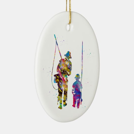 Fischer Keramik Ornament (Rechts)