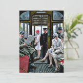 Fischer - Kopenhagener Straßenbahn Karte (Stehend Vorderseite)