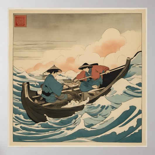 Fischer - Kunstdruck Poster (Vorne)