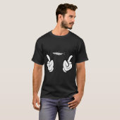 Fischer Länge Lustig  T-Shirt (Vorne ganz)