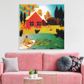 Fischer Leinwanddruck (Insitu (Wohnzimmer))