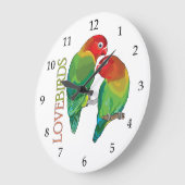 Fischer-Liebesfisch Große Wanduhr (Winkel)