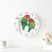 Fischer-Liebesfisch Große Wanduhr (Zuhause)