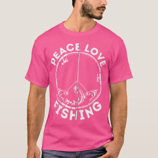 Fischer Liebt Frieden Fischen Fischer Fischer T-Shirt