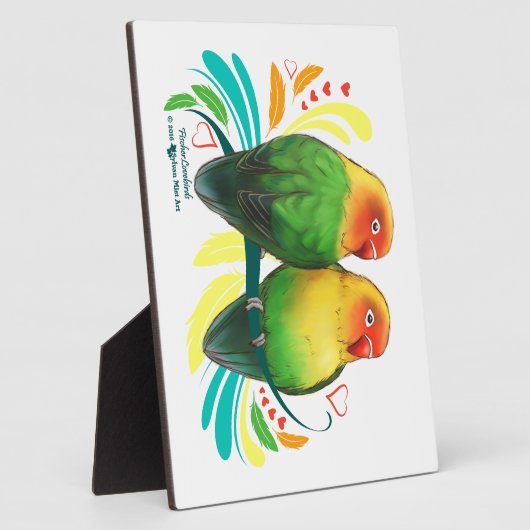 Fischer Lovebirds Fotoplatte (Seite)