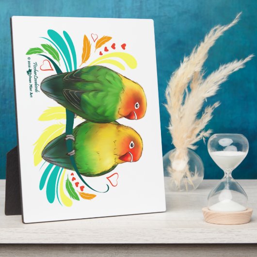 Fischer Lovebirds Fotoplatte (Seite)