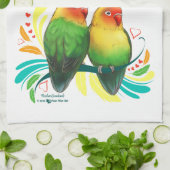 Fischer Lovebirds Handtuch (Gefaltet)