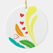 Fischer Lovebirds Keramikornament (Hinten)