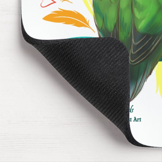 Fischer Lovebirds Mousepad (Ecke)