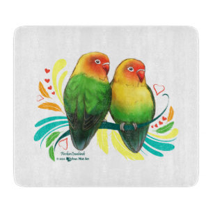 Fischer Lovebirds Schneidebrett
