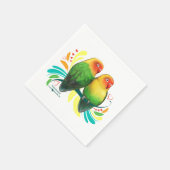 Fischer Lovebirds Serviette (Ecke)