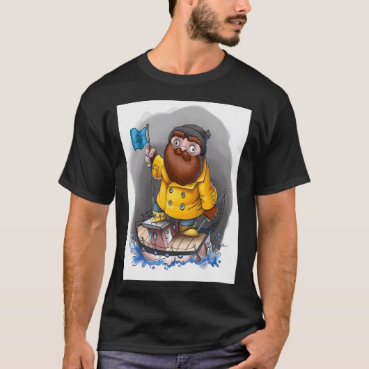 Fischer Mann Premium  T-Shirt (Vorderseite)