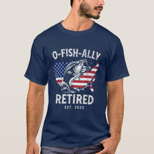 Fischer Männerrenteneintritt O-Fisch-lich Rentner T-Shirt