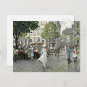 Fischer - Markttag in Hojbro Plads, Kopenhagen, Postkarte (Vorne/Hinten)