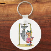 Fischer mit seinem Schlüsselanhänger