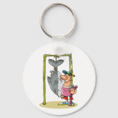 Fischer mit seinem Schlüsselanhänger (Vorderseite)