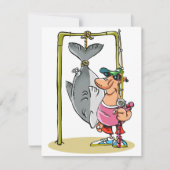 Fischer mit seinen Fangeinladungen Einladung (Vorderseite)