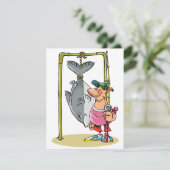 Fischer mit seinen Fangeinladungen Einladung (Stehend Vorderseite)