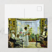 Fischer - Nachmittags-Tee Postkarte (Vorne/Hinten)