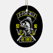 Fischer oder Fischverbündete Fischer 2023 Fischfan Keramik Ornament (Rechts)